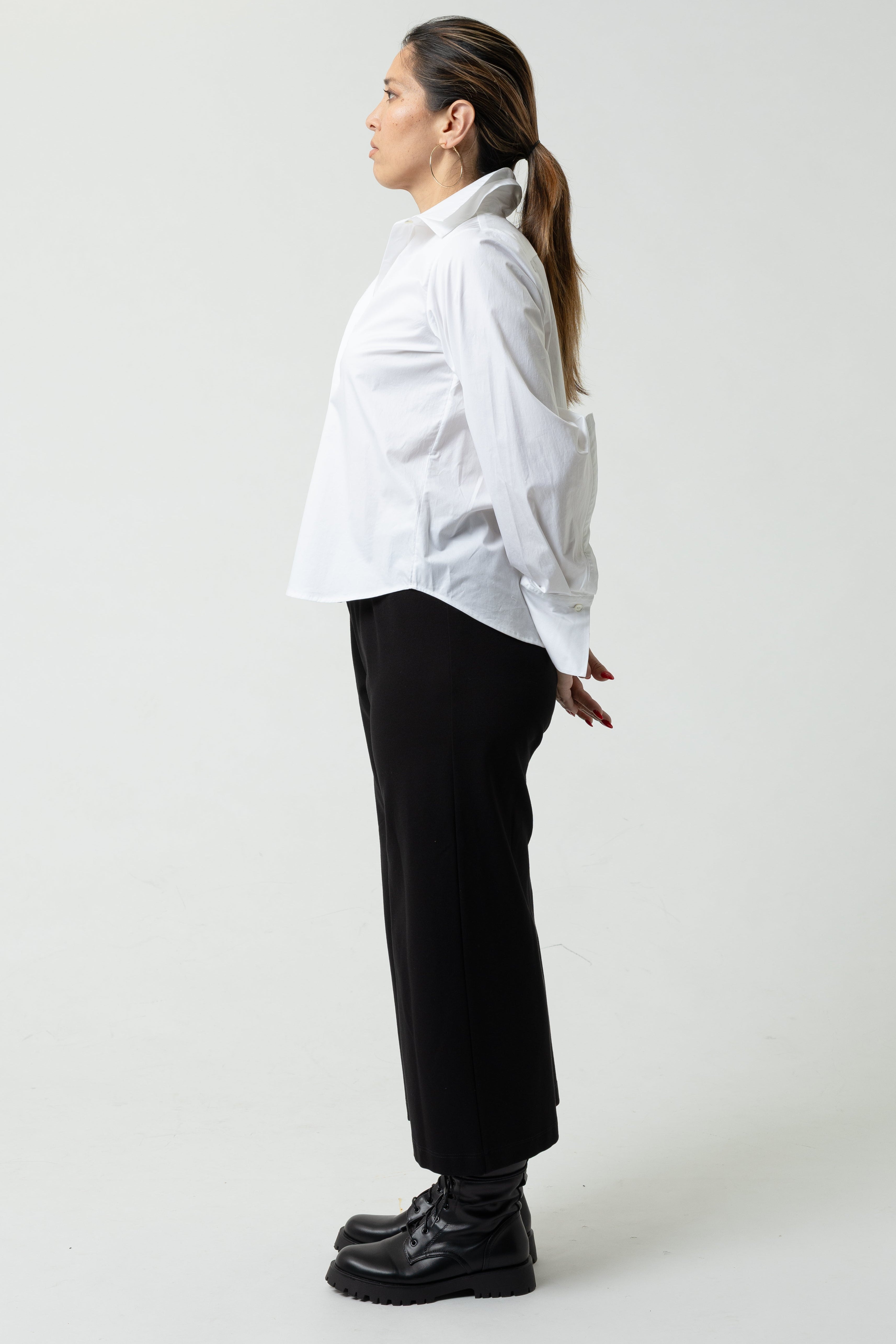 Matrix Blouse in Lightly Crushed Cotton