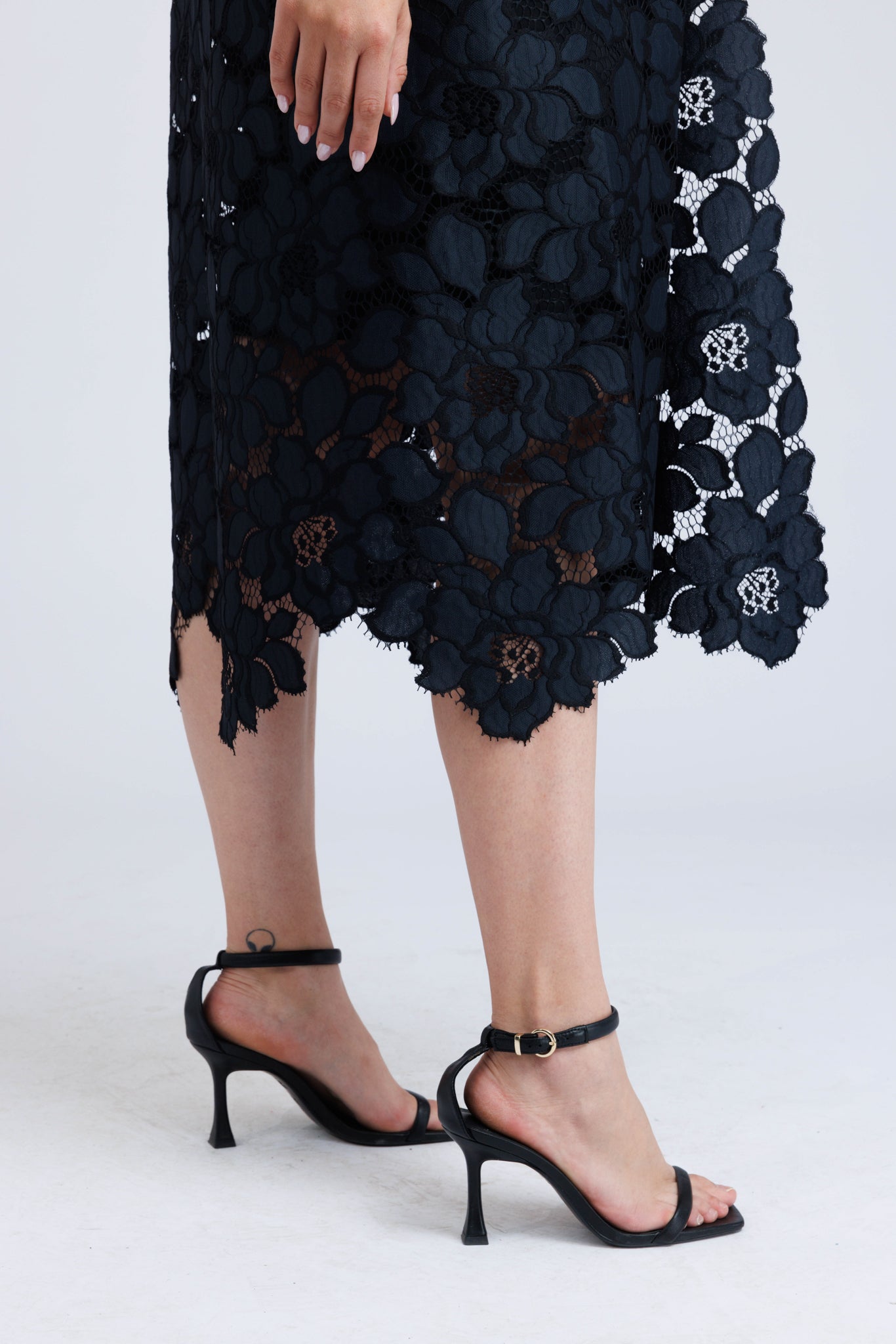 Fabia Dress in Embroidered Polyester - ADAM BRODY Zürich