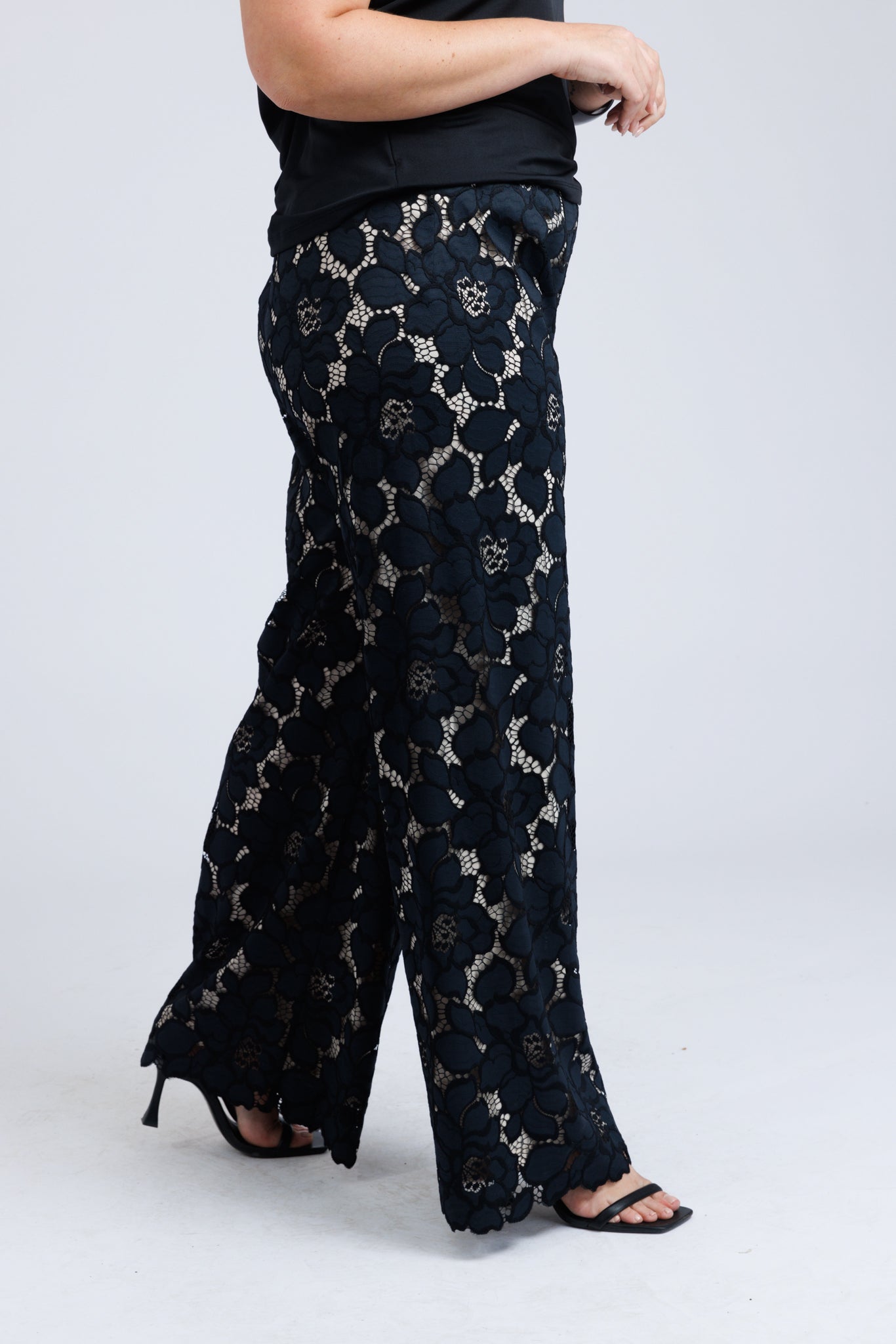 Fabia Trousers in Embroidered Polyester - ADAM BRODY Zürich