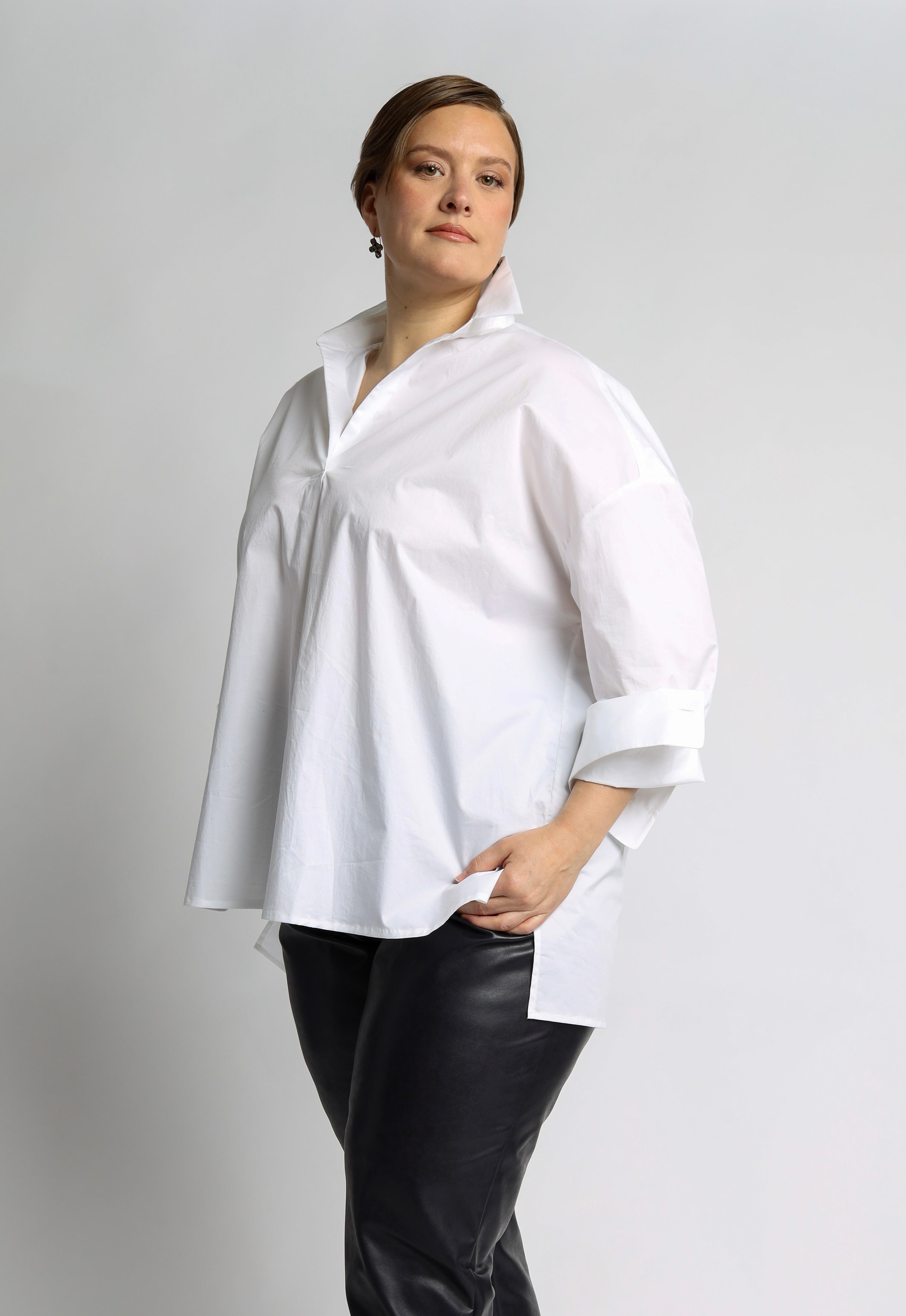 Adika Blouse in Lightly Crushed Cotton