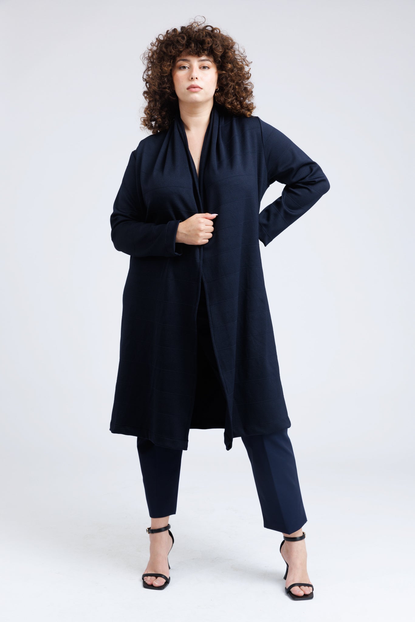 Maelia Cardigan in Striped Heavy Jersey - ADAM BRODY Zürich