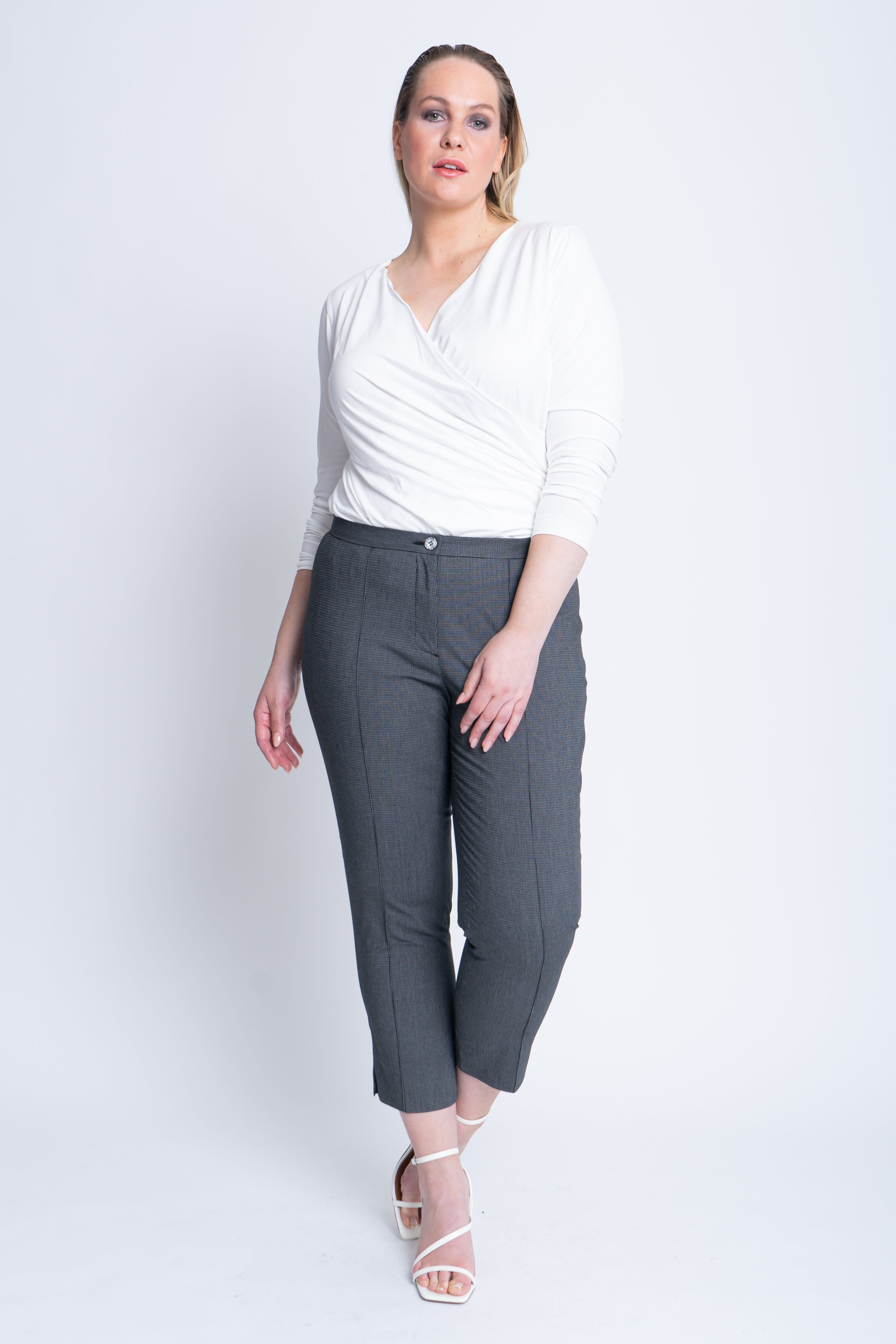 Kezia Capri Trousers in Cotton Mix - ADAM BRODY Zürich