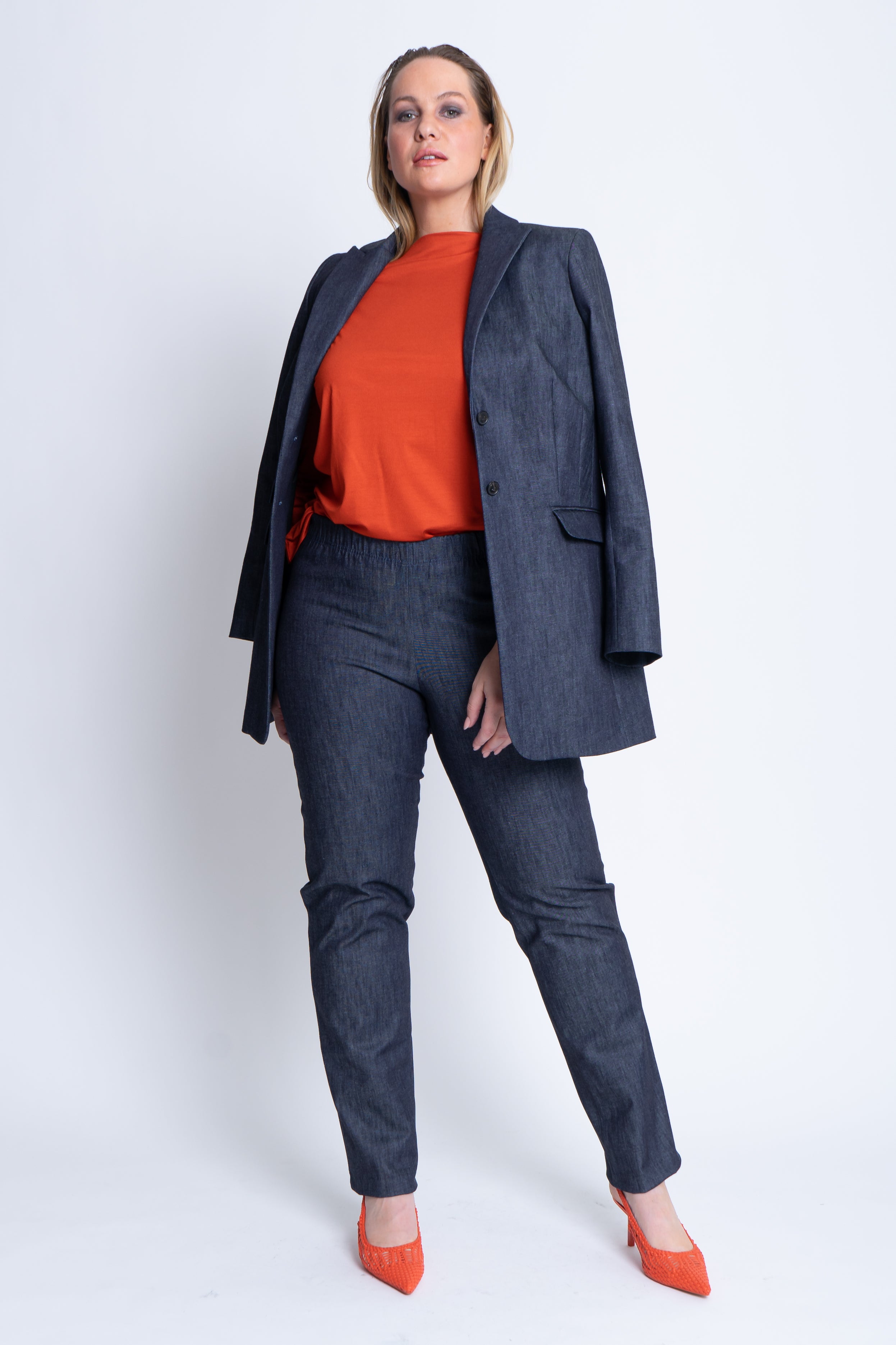 Laelia Trousers in Cotton Denim - ADAM BRODY Zürich