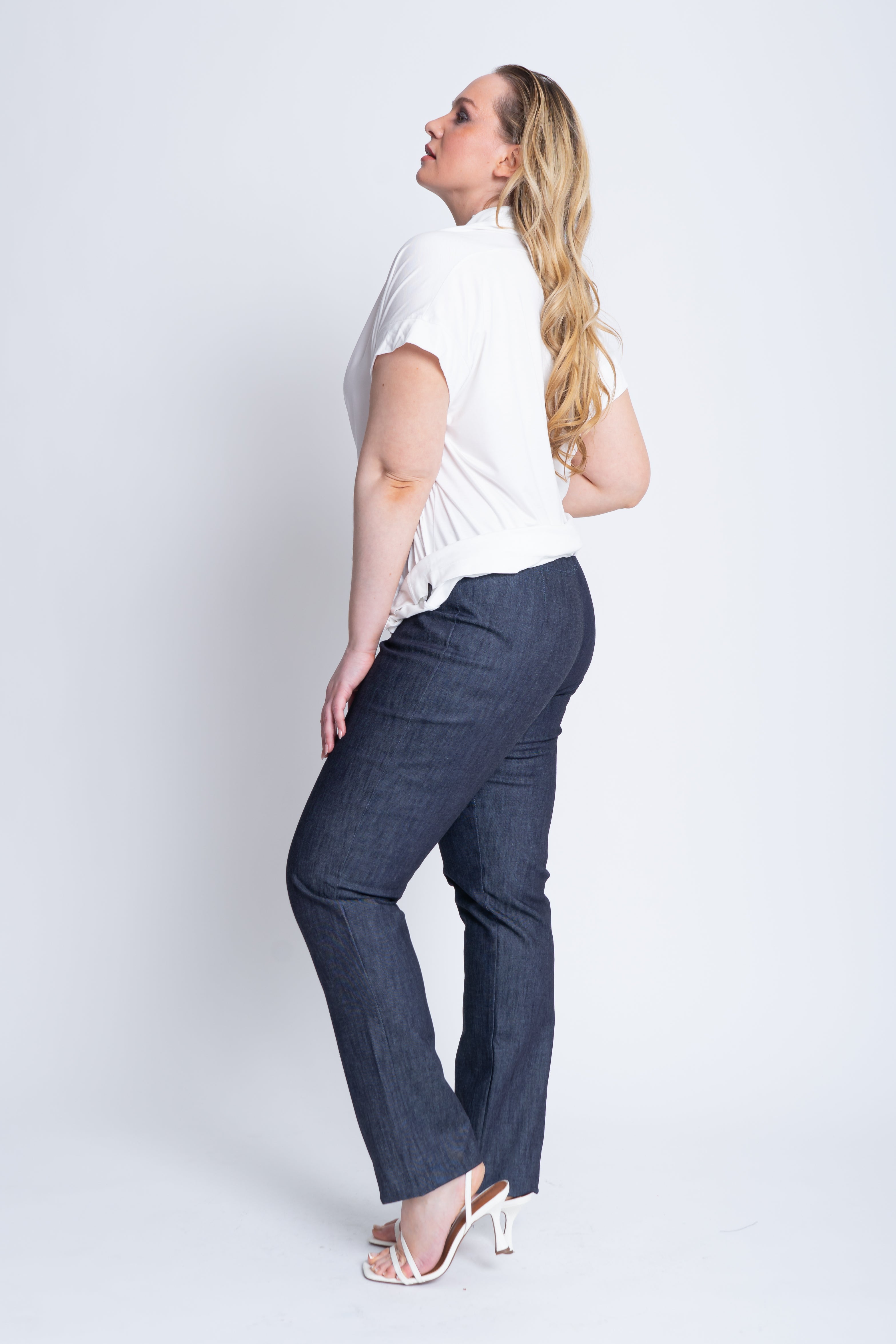 Laelia Trousers in Cotton Denim - ADAM BRODY Zürich