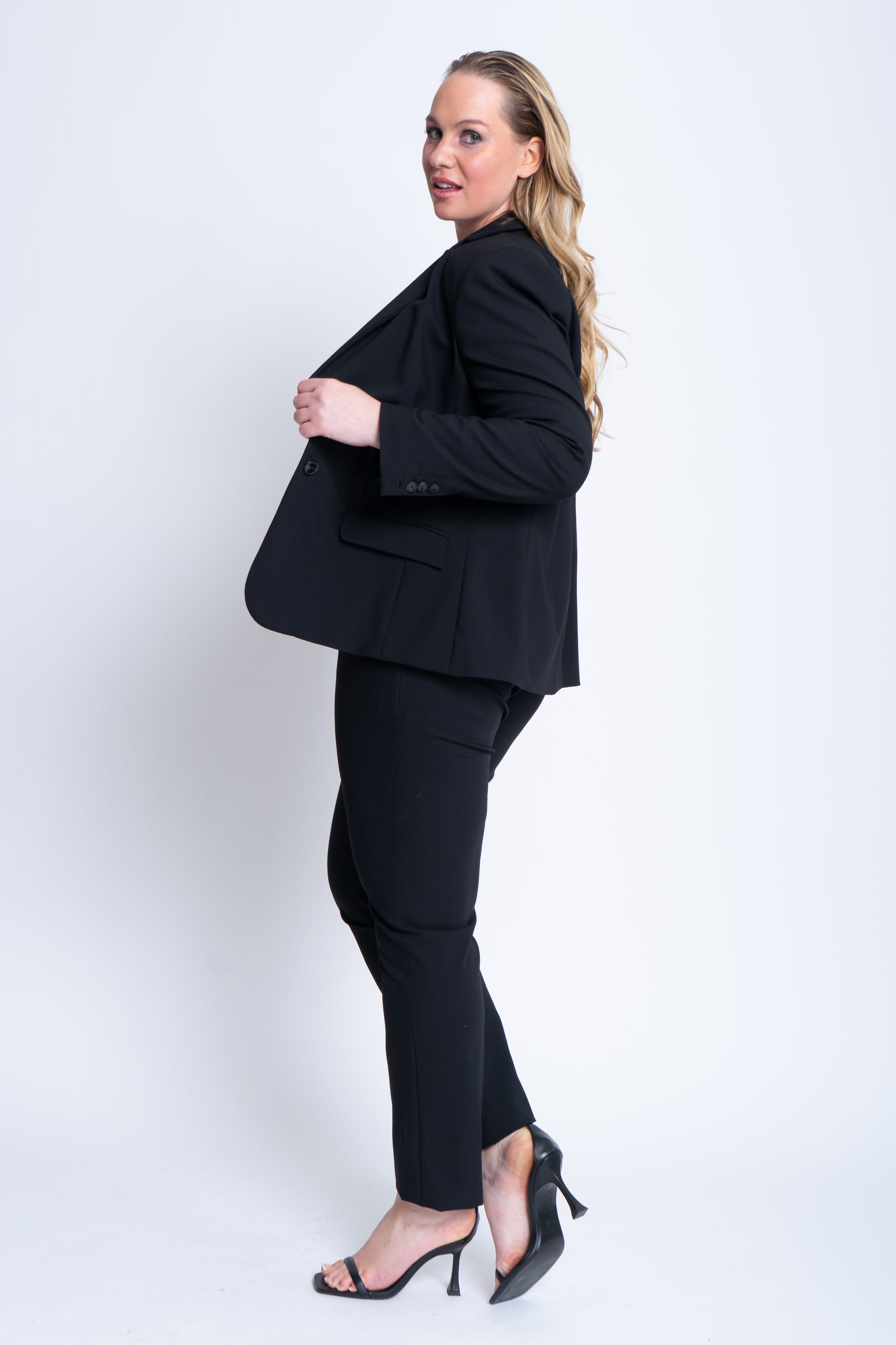 Sophia Blazer in Micro Piqué Wool Mix - ADAM BRODY Zürich