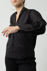 Julia Blouse in Lightly Crushed Cotton