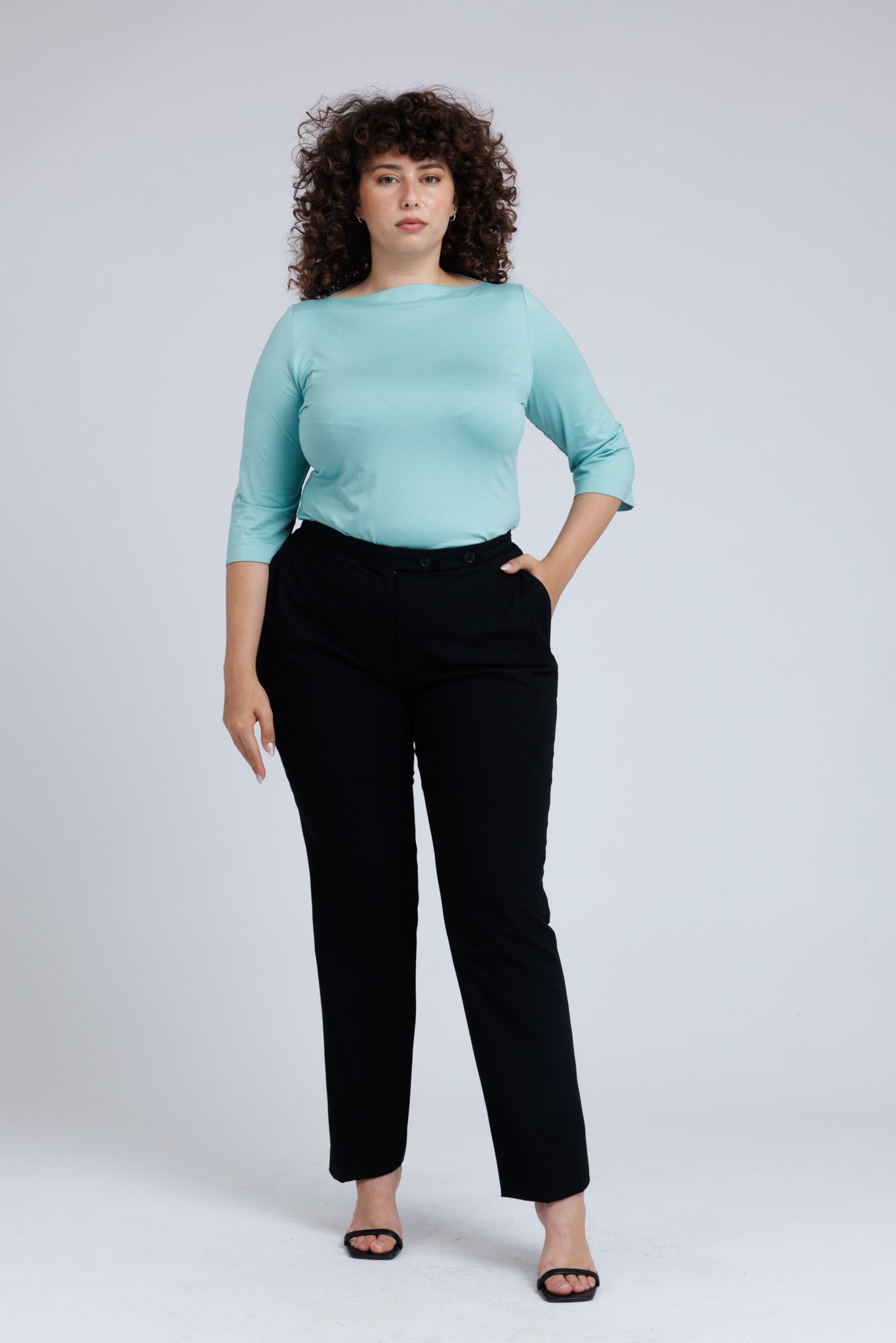 Camille Trousers in Bi-Stretch Cotton Mix - ADAM BRODY Zürich