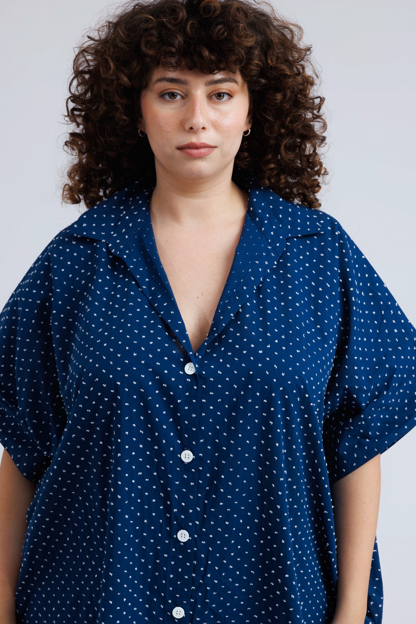 Etta Blouse Dress in Structured Woven Cotton - ADAM BRODY Zürich