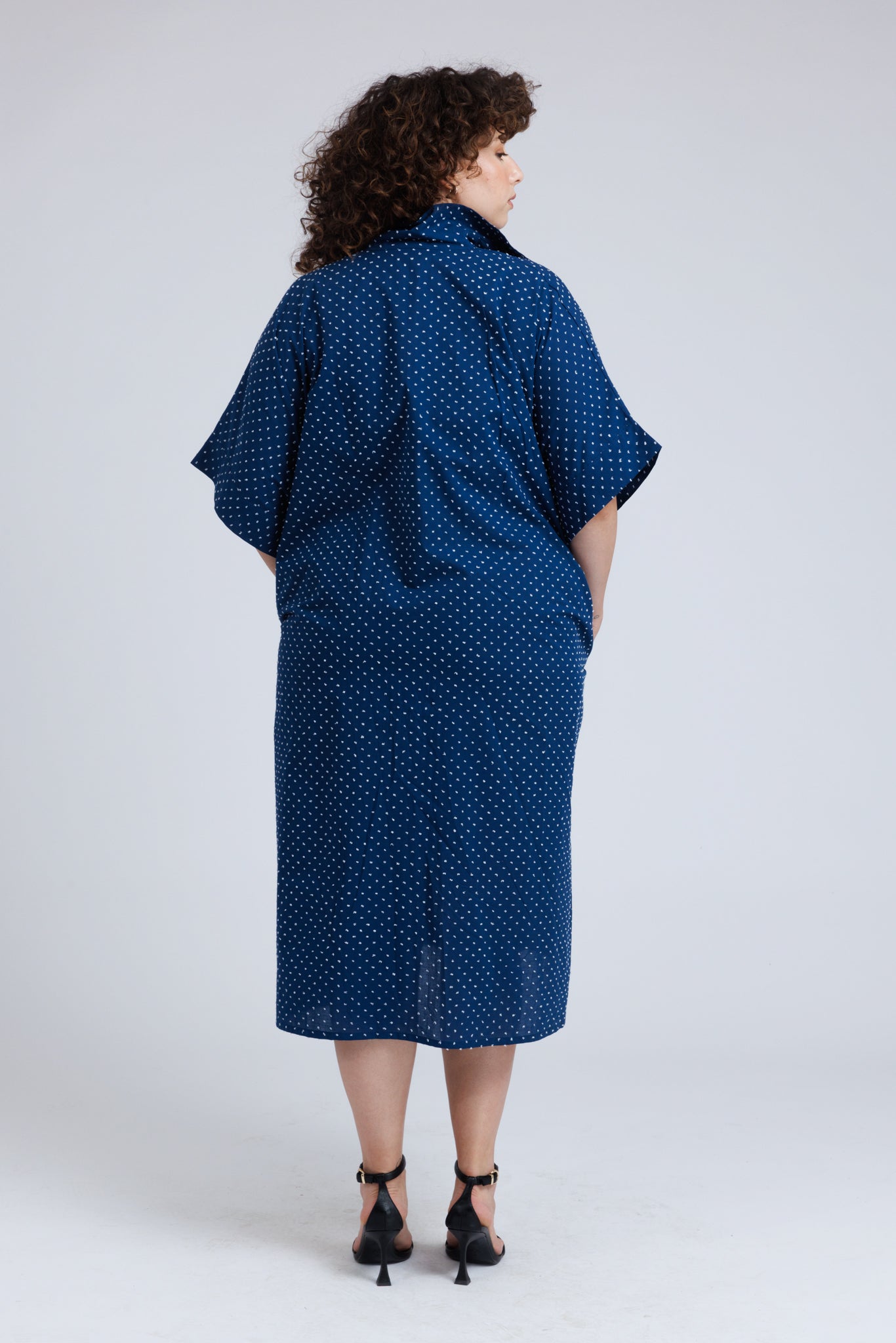 Etta Blouse Dress in Structured Woven Cotton - ADAM BRODY Zürich