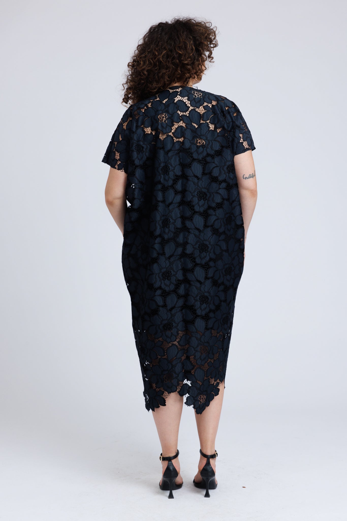 Fabia Dress in Embroidered Polyester - ADAM BRODY Zürich