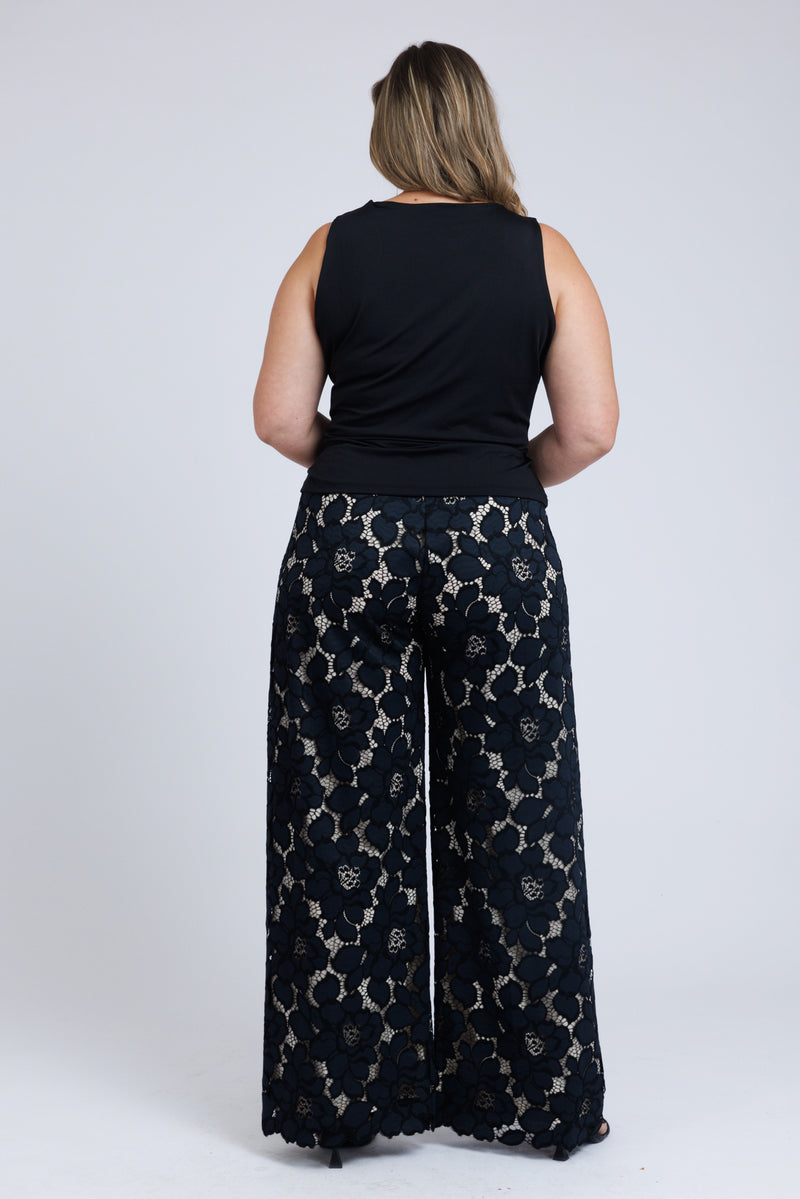 Fabia Trousers in Embroidered Polyester - ADAM BRODY Zürich