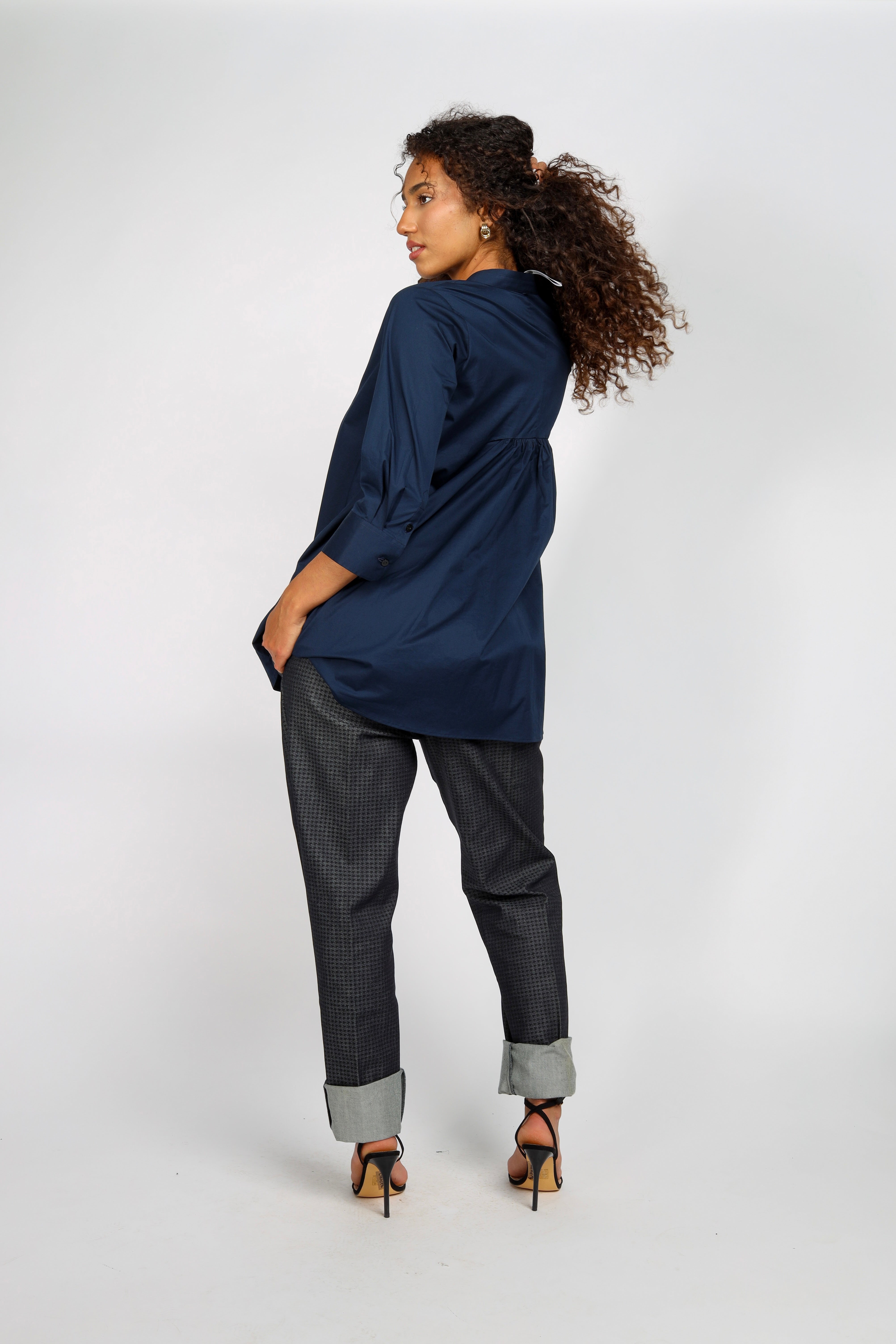 Asha Blouse in Lightly Crushed Cotton