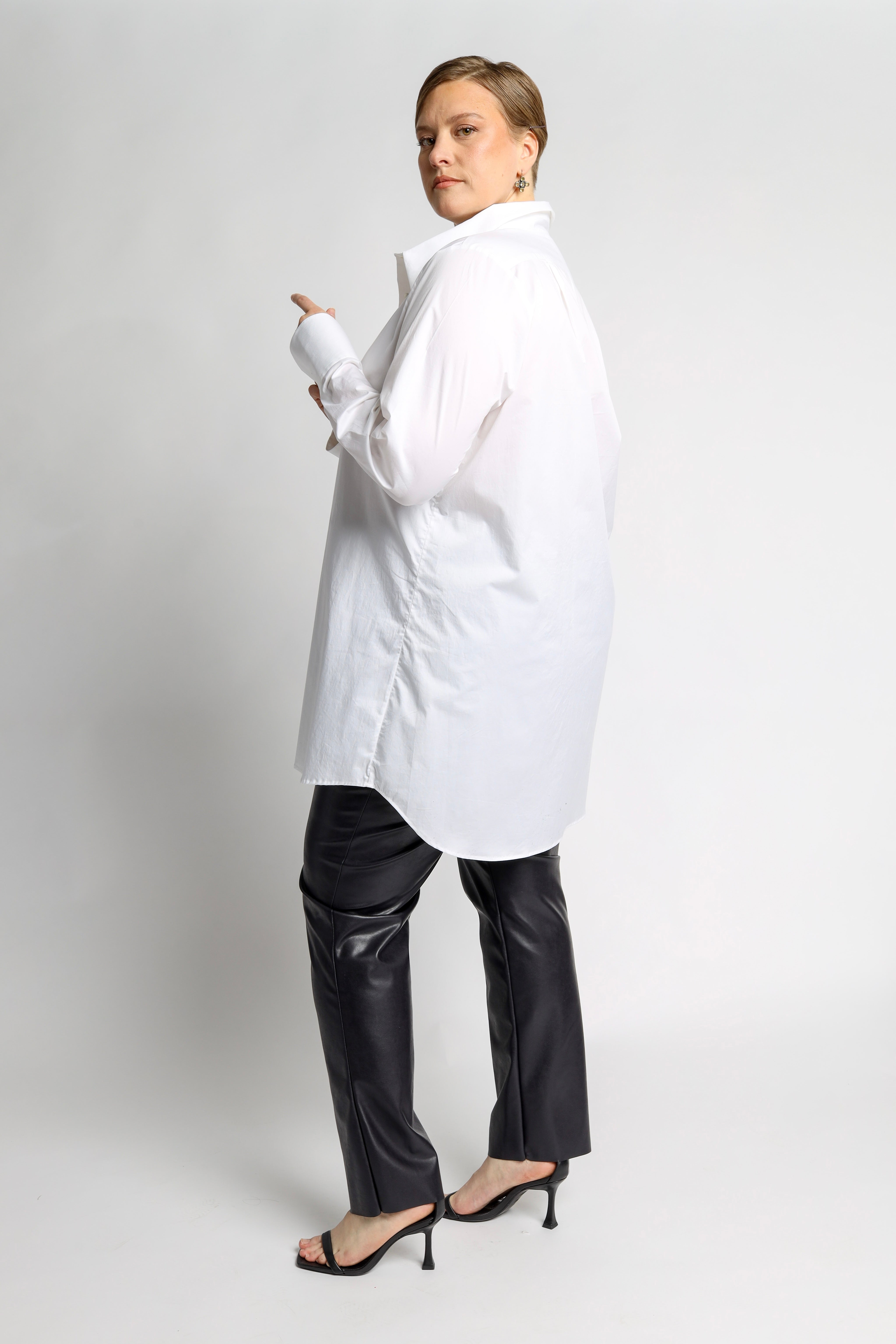 Angai Bluse aus Leicht Gecrashter Baumwolle