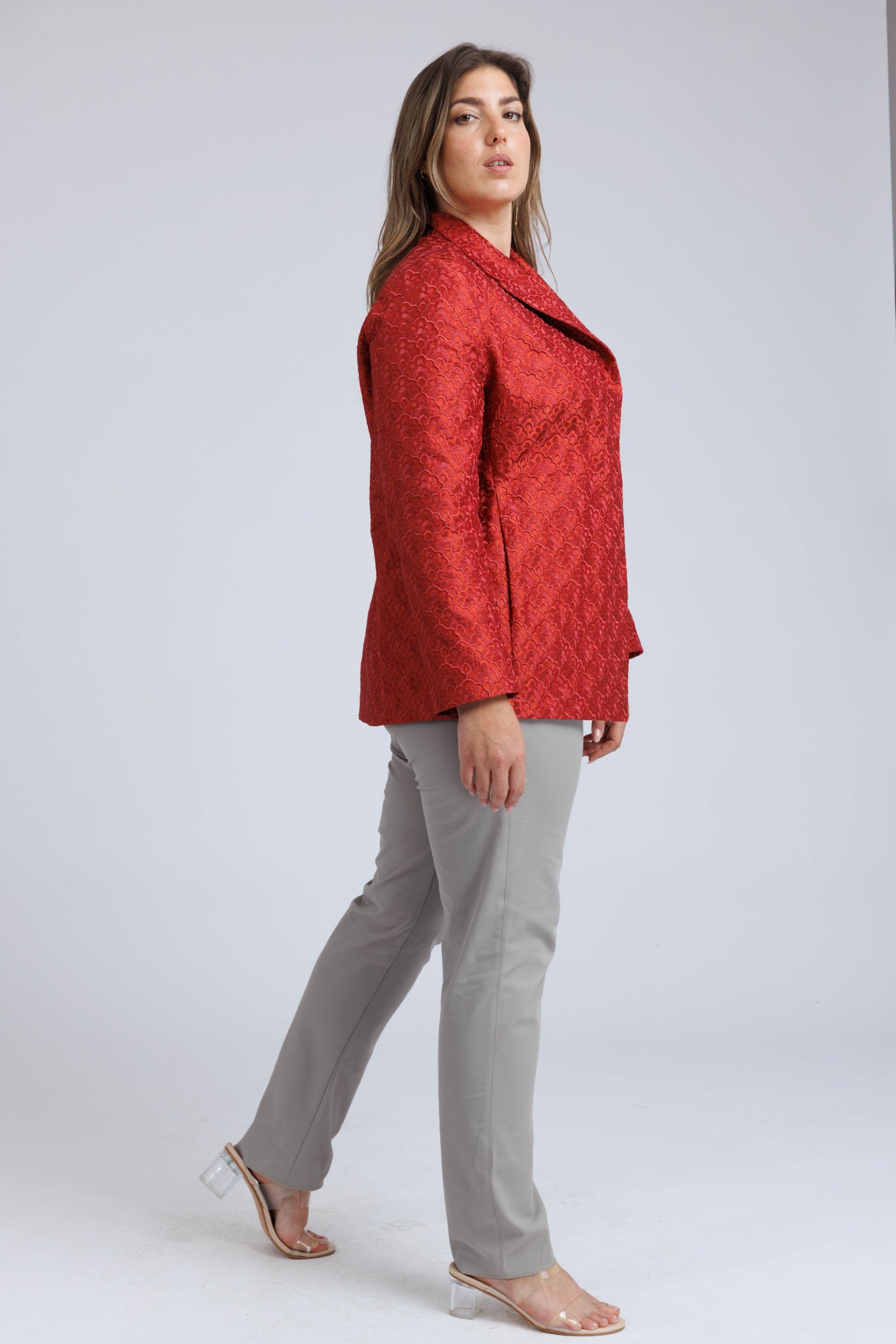 Lyra Jacket in Embroidered Silk - ADAM BRODY Zürich