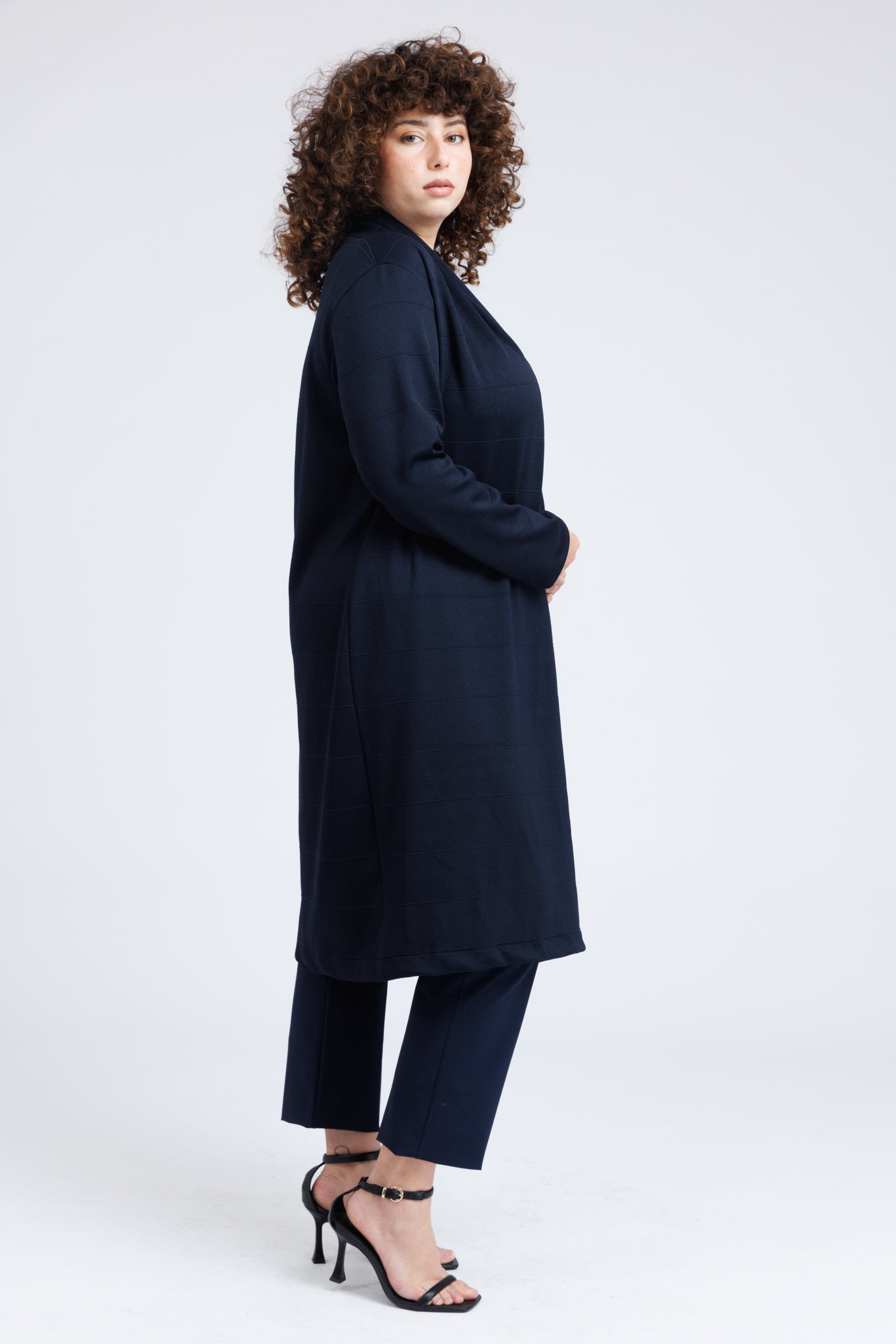 Maelia Cardigan in Striped Heavy Jersey - ADAM BRODY Zürich