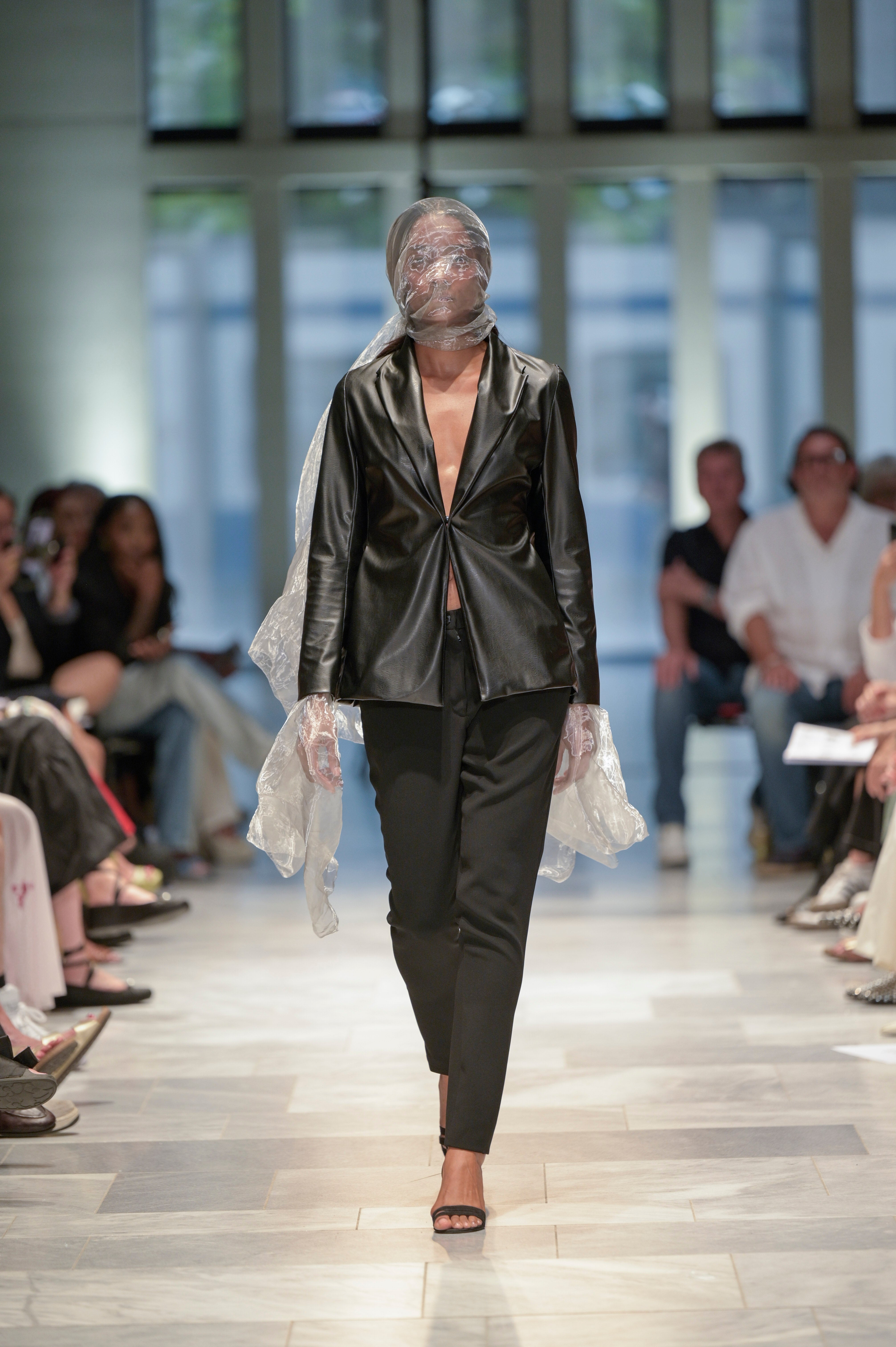 Venice Faux Leather Jacket in Aubergine-Black