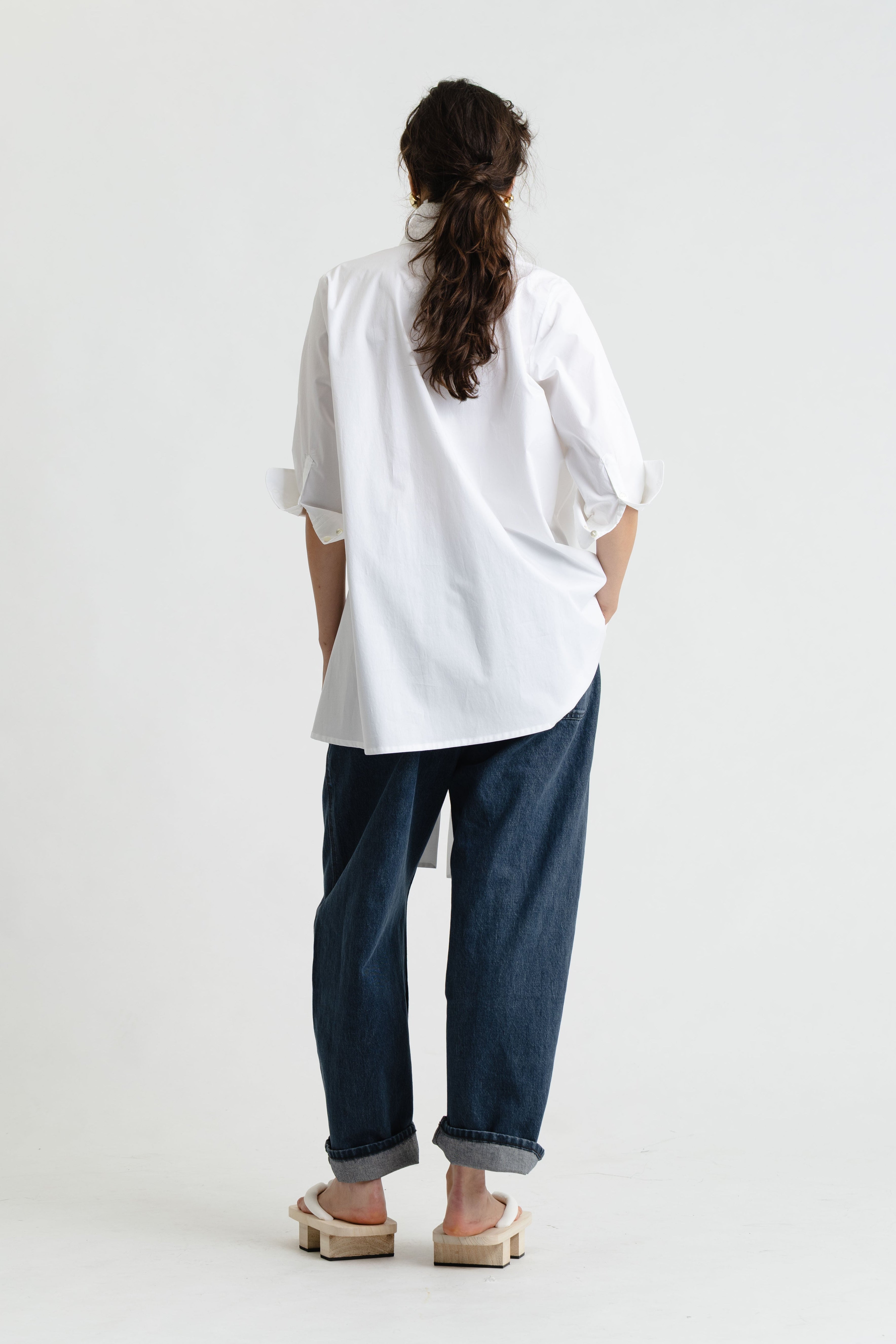Yoko Blouse in Lightly Crushed Cotton