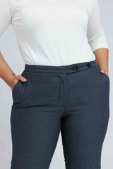Thea Trousers in Micro Piqué Cotton Mix - ADAM BRODY Zürich