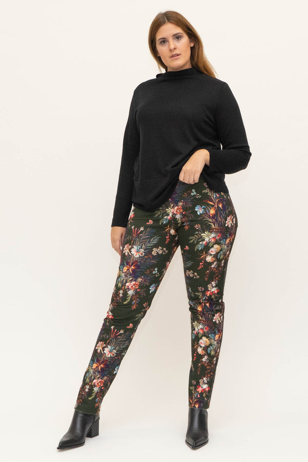 Davinia Trousers in Printed Cotton Stretch - ADAM BRODY Zürich