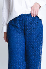 Emilia Culotte Trousers in Guipure Embroidery - ADAM BRODY Zürich