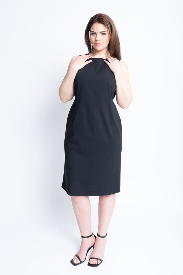 Selma Dress in Micro Piqué Wool Mix - ADAM BRODY Zürich